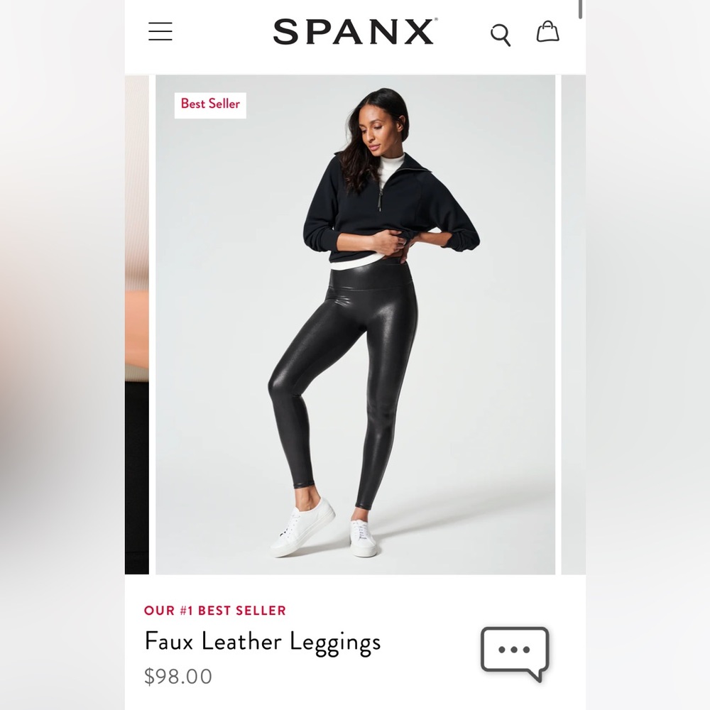Spanx Leather Leggings